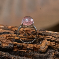 Nhẫn Đá Thạch Anh Tóc