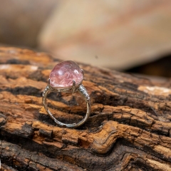 Nhẫn Đá Thạch Anh Tóc