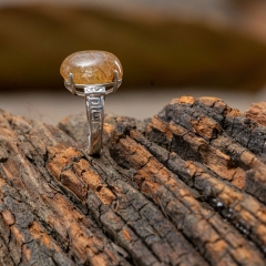 Nhẫn Đá Thạch Anh Tóc