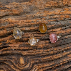 Nhẫn Đá Thạch Anh Tóc