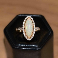 Nhẫn Opal Hạt Thóc