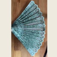 Quạt Ngọc Phỉ Thúy Trạm Thủ Công