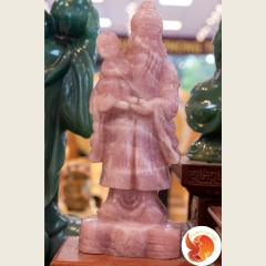 Tượng Tam Đa Phúc Lộc Thọ - Thạch Anh Hồng