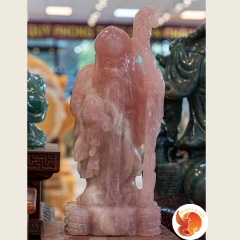 Tượng Tam Đa Phúc Lộc Thọ - Thạch Anh Hồng