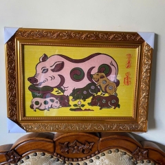 Tranh đàn lợn âm dương