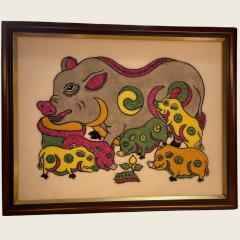 Tranh đàn lợn âm dương