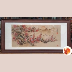 Tranh Giấy Dó Cát Khánh Lâm Môn