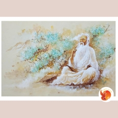 Tranh Giấy Dó Lão Tử