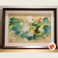 Tranh Mùa Sen Kể Chuyển
