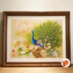 Tranh Phu Thê Viên Mãn