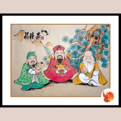 Tranh Gỗ Tam Đa Phúc Lộc Thọ