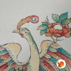 Tranh Giấy Dó Thiên Hạ Thái Bình