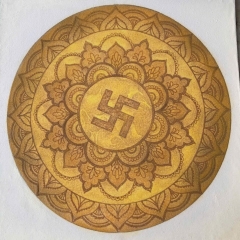 Tranh Trúc Chỉ Hoa Sen