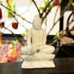 Tượng Phật An Nhiên Tự Tại Ngọc Phỉ Thuý