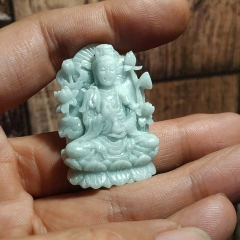 Tượng Bồ Tát Quán Âm Bạch Ngọc