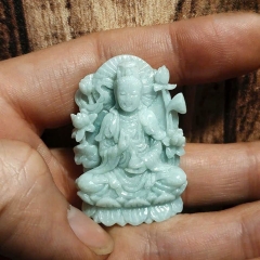 Tượng Bồ Tát Quán Âm Bạch Ngọc