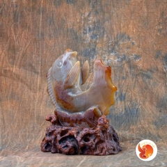 Tượng Cá Chép Đá Quý Phong Thủy