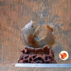 Tượng Cá Chép Đá Quý Phong Thủy