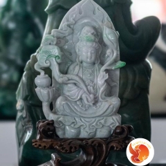 Tượng Đá Quý Phật Bà Quan Thế Âm Ngồi Tọa Sơn