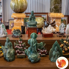 Tượng Đá Quý Phật Bà Quan Âm Ngọc Aventurine
