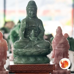 Tượng Đá Quý Phật Bà Quan Thế Âm Ngồi Tọa Sơn