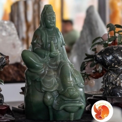 Tượng Đá Quý Phật Bà Quan Thế Âm Ngồi Tọa Sơn