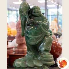 Tượng Đá Quý Phật Di Lặc Cầm Trái Đào