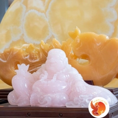 Tượng Đá Quý Di Lặc Bưng Vàng