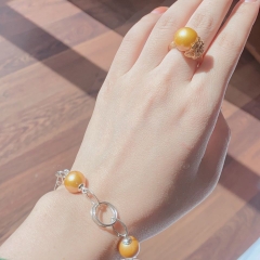 Bộ Trang Sức Ngọc Trai Vàng