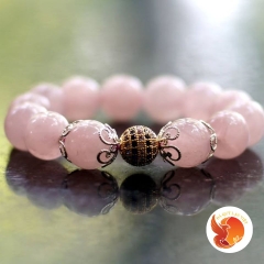 Vòng Tay Đá Thạch Anh Hồng