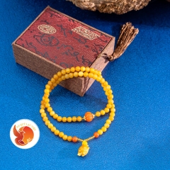 Chuỗi Vòng Ngọc Hòa Điền Mix Charm Lợn Đá Thạch Anh - Mã Não