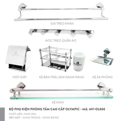 Bộ phụ kiện phòng tắm OL555