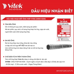 Thép ống mạ kẽm Vitek D88.3