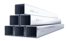 Thép hộp vuông mạ kẽm Ecotole 100x100