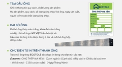 Thép hộp vuông mạ kẽm Ecotole 100x100