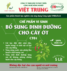 BỔ SUNG DINH DƯỠNG CHO CÂY ỚT