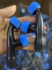 Bét xịt nhựa 2 nhánh dùng cho bình xịt điện, bình xịt tay ren 14mm loại chân ren thông dụng