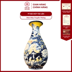 Tỳ Bà Phong Thủy Men Màu Gốm Sứ Bát Tràng - Phúc Lộc Viên Minh - PLVM1204