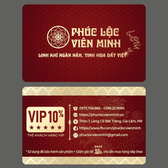 Hồ Lô Trăm Hoa Đua Nở Chữ Lộc Đắp Nổi Men Đỏ Vẽ Vàng Gốm Sứ Bát Tràng - Phúc Lộc Viên Minh