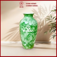 Bình Hoa In Logo Cao Cấp Gốm Sứ Bát Tràng - Phúc Lộc Viên Minh - LD043