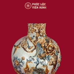 Tỏi Công Danh Phú Quý 60cm Men Rạn Gốm Sứ Bát Tràng - Phúc Lộc Viên Minh