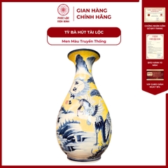 Tỳ Bà Phong Thủy Men Màu Gốm Sứ Bát Tràng - Phúc Lộc Viên Minh - PLVM1207