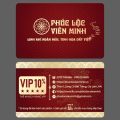 Bộ Ấm Chén In Logo Gốm Sứ Bát Tràng - Phúc Lộc Viên Minh - LD009