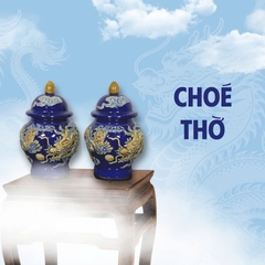 Chóe Thờ Men Xanh Gốm Sứ Bát Tràng - Gốm Sứ Phúc Lộc Viên Minh - PLVM1542