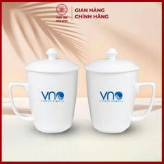 Cốc In Logo Cao Cấp Gốm Sứ Bát Tràng - Phúc Lộc Viên Minh - LD053