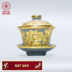 Bát Sâm Sen Cao Cấp Gốm Sứ Bát Tràng - Phúc Lộc Viên Minh