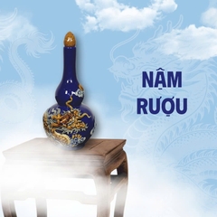 Nậm Rượu Men Xanh Gốm Sứ Bát Tràng - Gốm Sứ Phúc Lộc Viên Minh - PLVM1544
