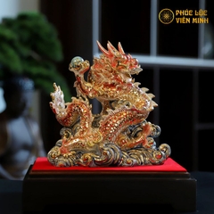 Tượng Rồng Decor Cao Cấp Gốm Sứ Bát Tràng - Phúc Lộc Viên Minh - VM273