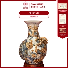 Tỏi Phú Quý Trường Xuân 40cm Men Rạn Gốm Sứ Bát Tràng - Phúc Lộc Viên Minh