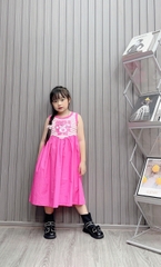 Váy Gấu dâu SMILE sọc 30-45Kg
